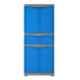 Nilkamal Freedom FMDR 1C Plastic Blue & Gray Storage Cabinet with 1 Drawer