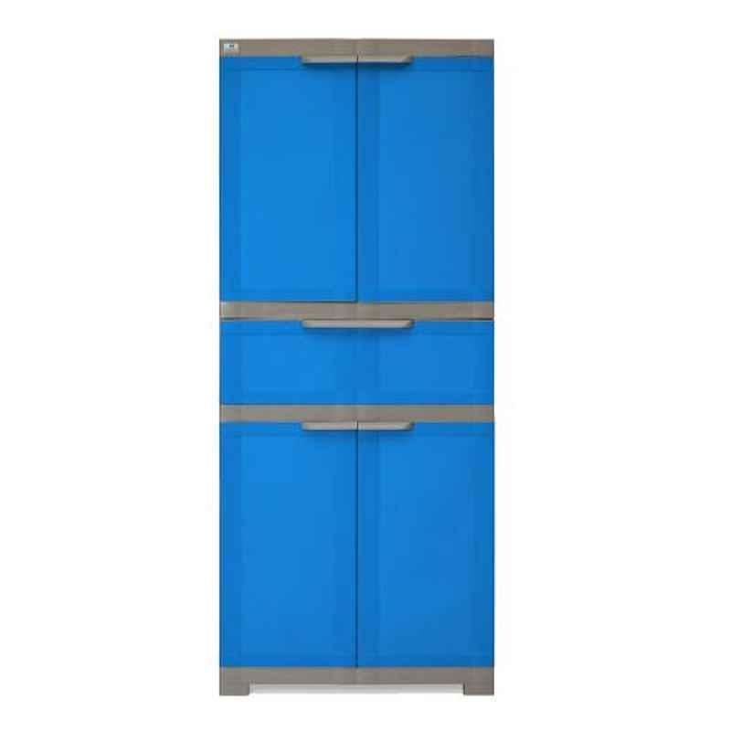Nilkamal Freedom FMDR 1C Plastic Blue & Gray Storage Cabinet with 1 Drawer