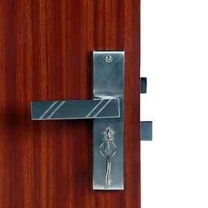 Handle Waala Altis 8 inch 60mm Stainless Steel Satin Finish Cylindrical Plate One Side Key Mortise Door Lock Set