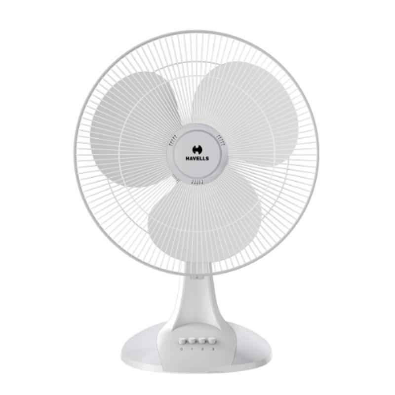 Havells Sameera 50W 3 Blade White Table Fan, FHTSUSTWHT16, Sweep: 400 mm