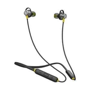 Infinity Glide 120 Black & Yellow Metal Bluetooth Earbud with IPX5 Sweatproof