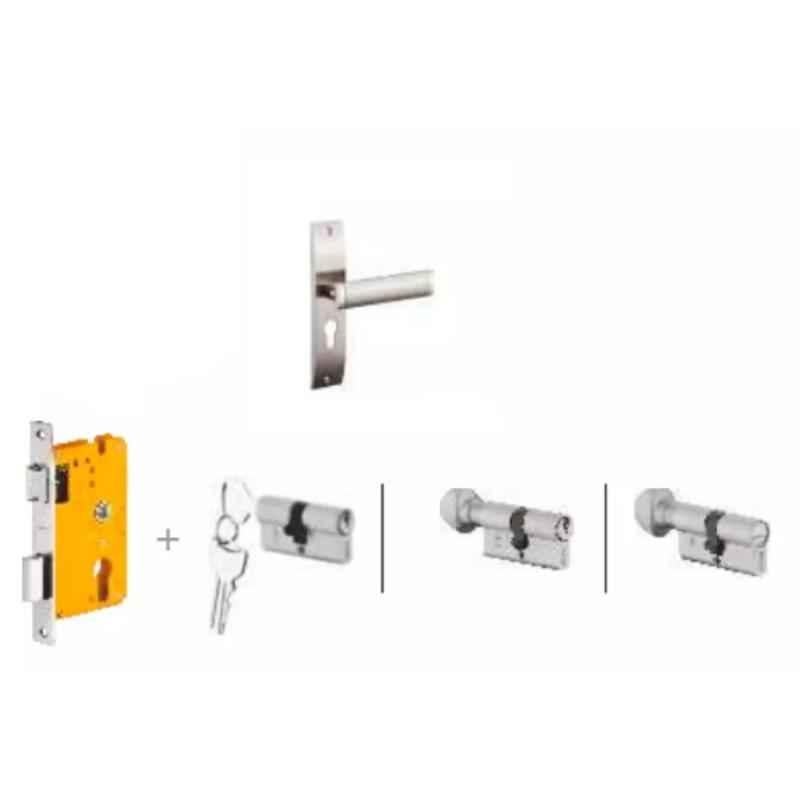Dorset Dave HL DAV 8 inch Stainless Steel Lock Set with Coin & 70mm Knob Cylinder (Pack of 2)