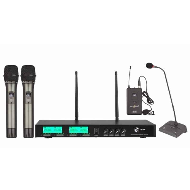 Studiomaster 50Hz-16KHz 4 Channel UHF Wireless Microphone System, XR 100 HCL