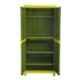 Supreme Symphony Mehandi Green & Lemon Yellow Full Size Storage Cupboard