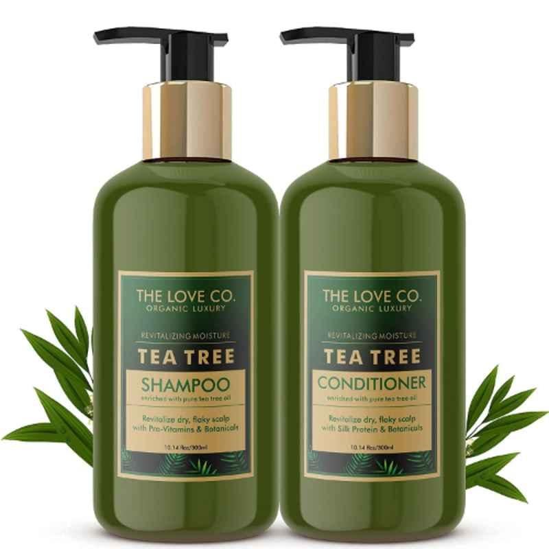 The Love Co. 2158 300ml Tea Tree Shampoo & 300ml Conditioner Combo