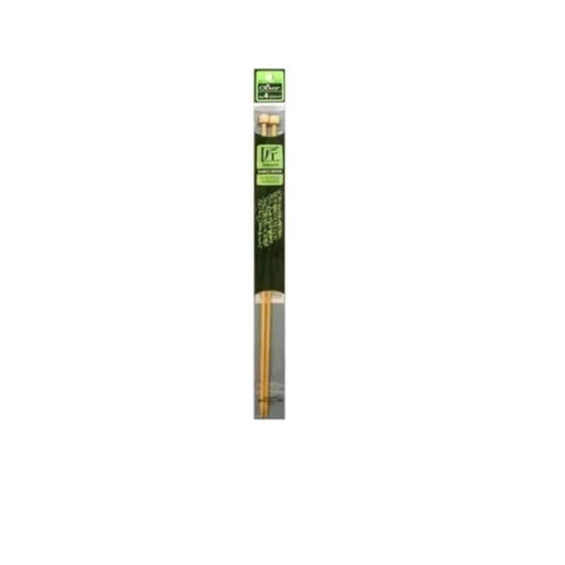 Clover 13 inch Bamboo Knitting Needle, Size: 4