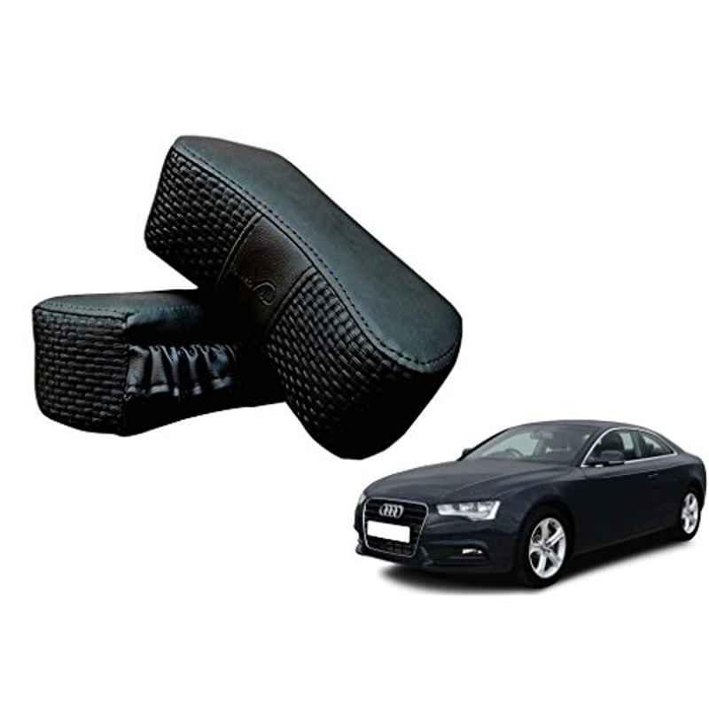 Kozdiko 2 Pcs Memory Foam Black Luxurious Neck Rest Set for Audi A5, koz_37558