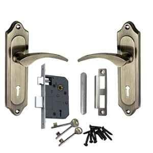 Atom 509 Brass Antique Double Stage Mortise Lock Set With 3 Keys