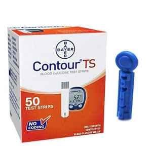 Bayer Contour TS Blood Glucose with 50 Test Strip & Euroclix 100 Pcs 30 Gauge Blood Lancet Box