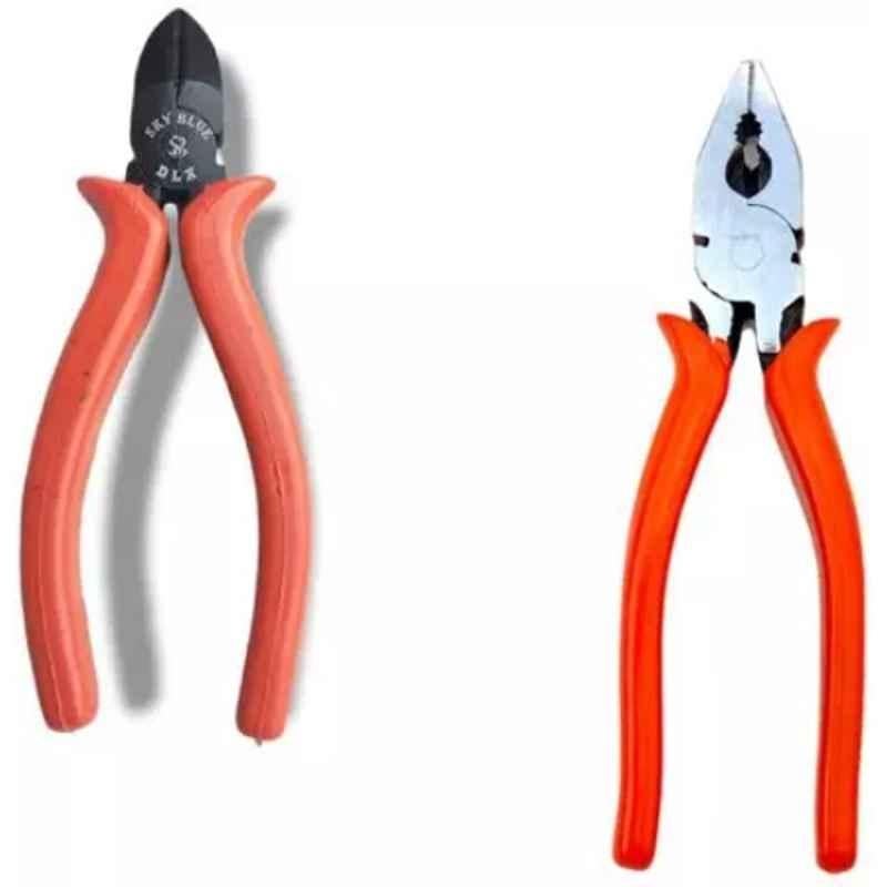 Sky Blue 2 Pcs 7.8 inch Lineman Plier Combo, SBE_PLIER_0634
