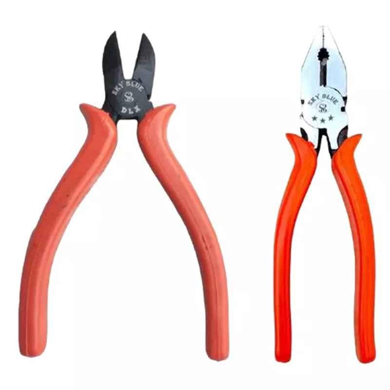 Sky Blue 2 Pcs 8 inch Lineman Plier Combo, SBE_PLIER_COMBOS_COMBO_720