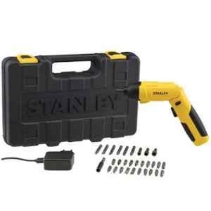 Stanley 30 Pcs 4V Li-ion Cordless Screwdriver Kit with Integrated LED & Accessories, SCS4K