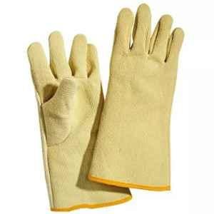 AS One 380 mm Aramid & Cotton Heat & Cut Resistant Safety Gloves, Size: XL, S1TK/18 (Pack of 80)