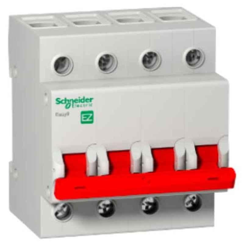 Schneider Easy9 100A 400V 4 Pole Grey Switch Disconnector, EZ9S16491