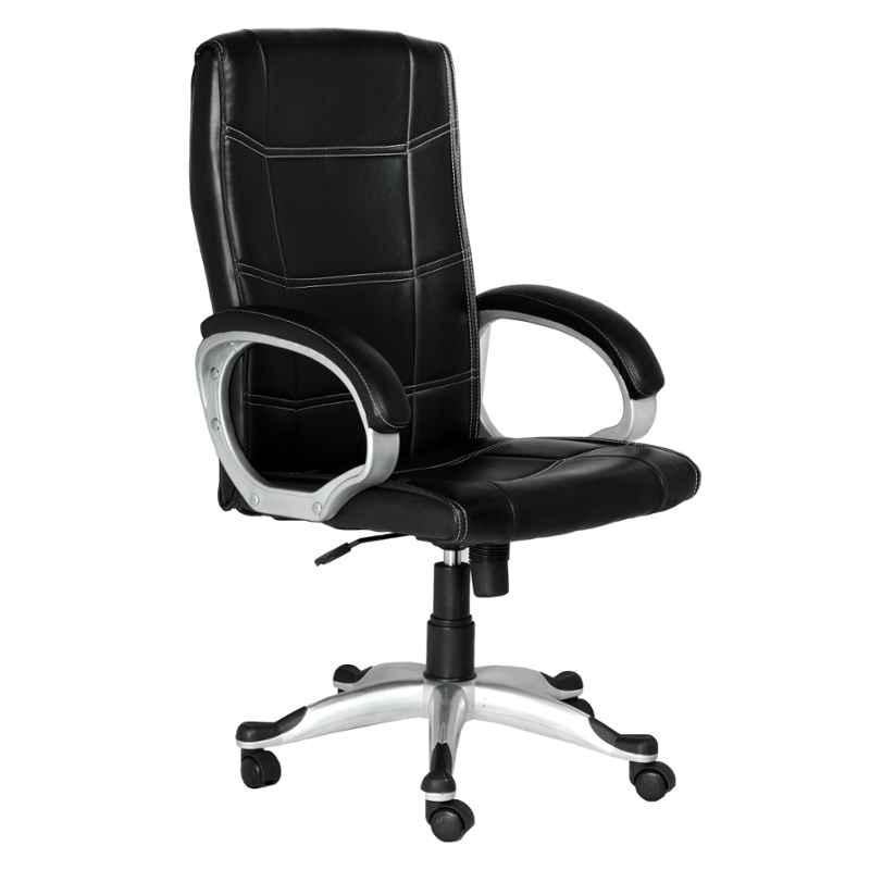 High Living Regal Leatherette High Back Black Office Chair (Pack of 2)