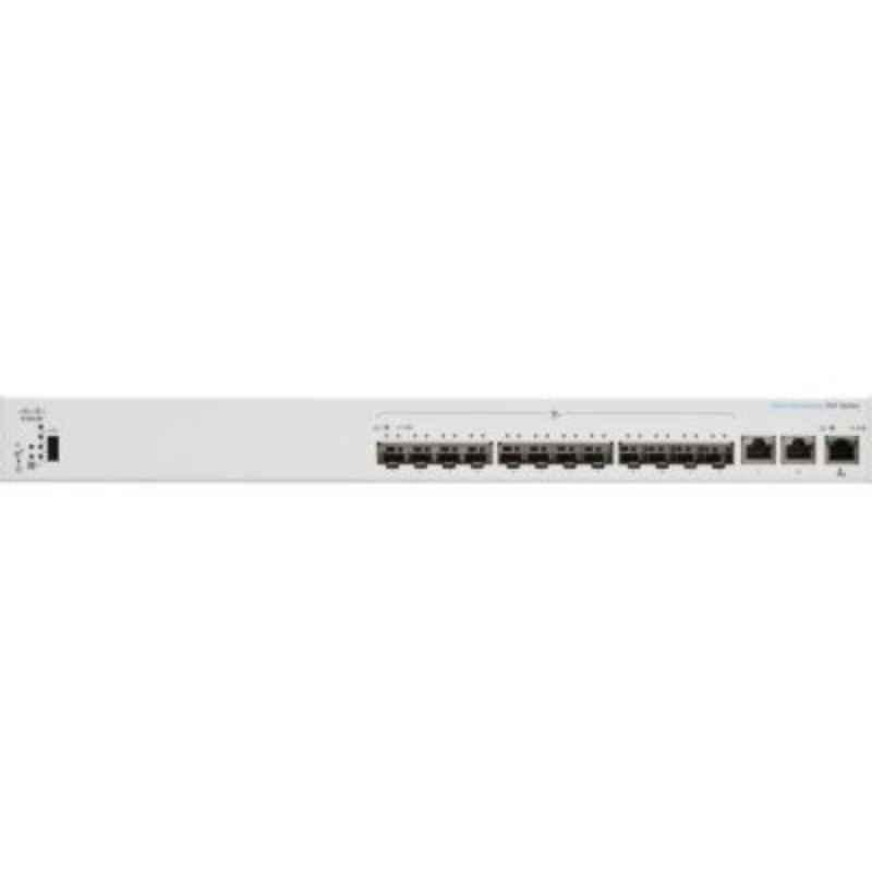 Cisco Business 250 Series 16 Ports GE PoE 2x1G SFP White Smart Network Switch, CBS25016P2G