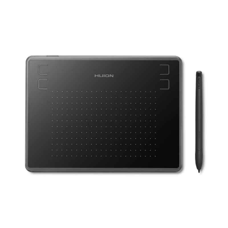 Huion H430P 4.8x3 inch Black Graphics Pen Tablet with 4 Press Keys Support