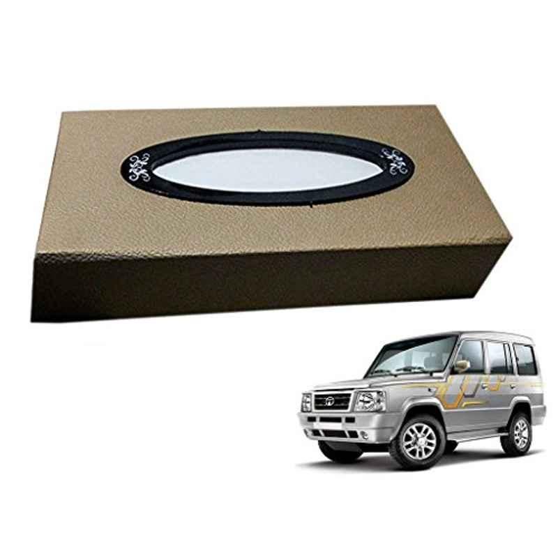 Kozdiko 200 Sheets 100 Pulls Beige Tissue Paper Box for Tata Sumo, koz_24580