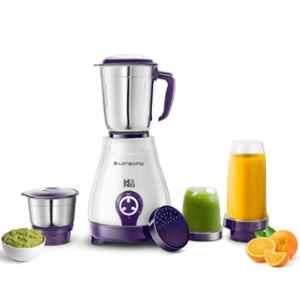 Longway Mix Pro 550W ABS Plastic Purple Mixer Grinder with 4 Jars