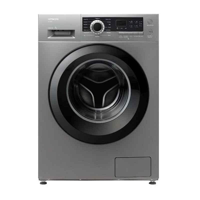 Hitachi 8kg Silver Front Load Washing Machine, BD80GE3CGX
