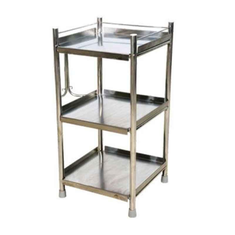 Surgihub Stainless Steel Stainless Steel Bed Side Locker, 11052