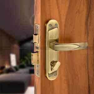 Duke 8 inch 25-40mm Brass Mortise Lock Set with 3 Keys & Brass Cylinder, 302+1001BACYOSK
