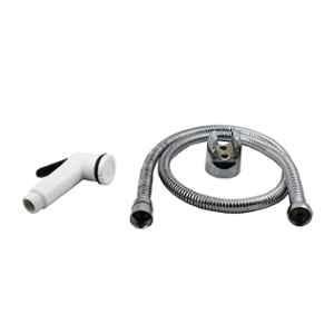 Elegant Casa Siko 1817 ABS Health Faucet with Wall Hook & 1m Stainless Steel Chrome Finish Hose