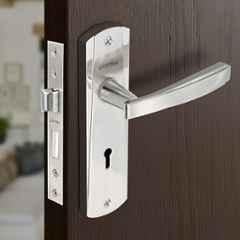Plantex Heavy-Duty Door Lock Set Main Door Lock Handle Set/Mortise Lock with 3 Keys for Home- 8130-Matte