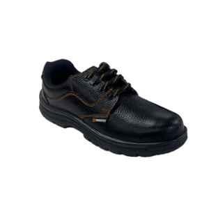 Tungsten Safety Rider 5001BO PVC Sole Synthetic Leather Steel Toe Black Safety Shoes, Size: 8