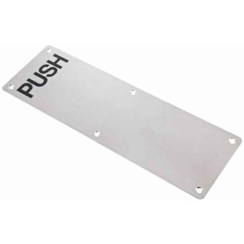 Dorfit 100x300x1.5mm Silver Stainless Steel Push Plate, DTSP005