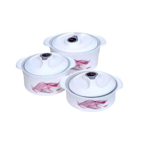 Buy Khaitan Orfin Pcs 1500, 2000 3000ml Mellow White Casserole