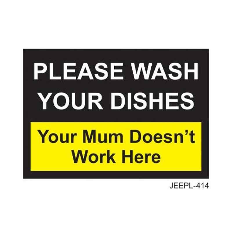 Jeepl Please Wash your Dishes Sticker, jeepl-414