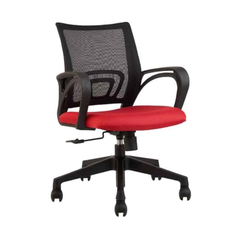 Innowin Pine Red Mesh Low Back Ergonomic Chair