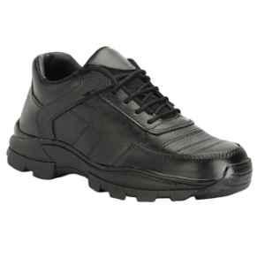 Stonix Leather Steel Toe Premium Black Safety Shoes, GOLA-09, Size: 9