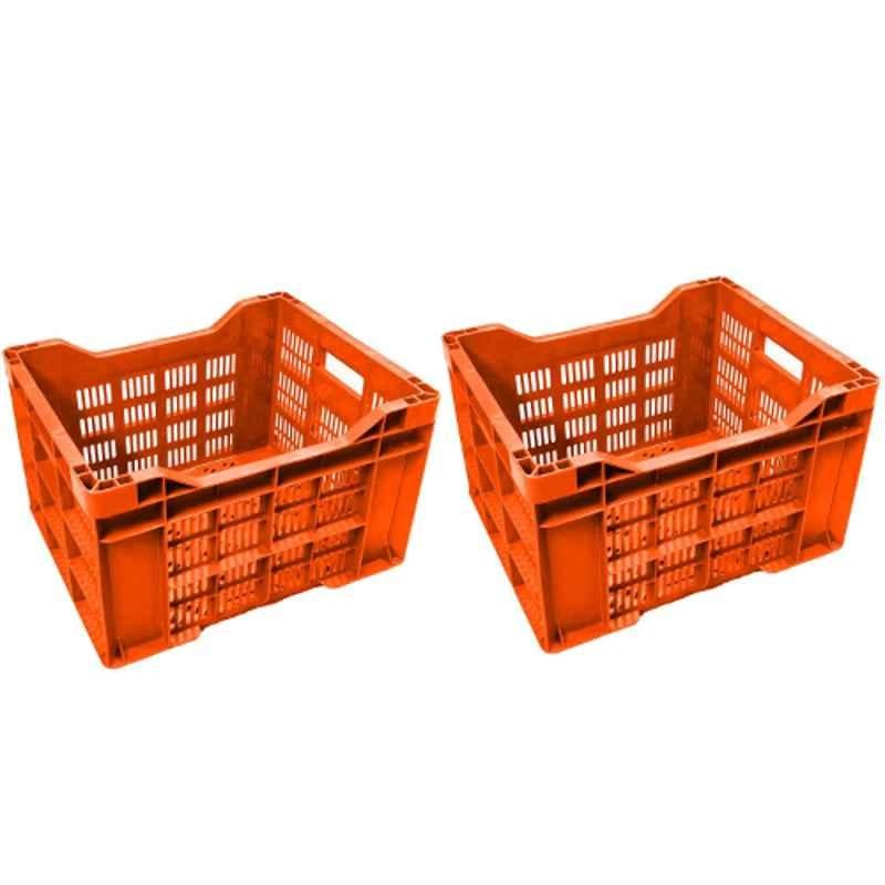 Buy Xela 048 40x31x24cm Plastic Orange Multipurpose Heavy Duty