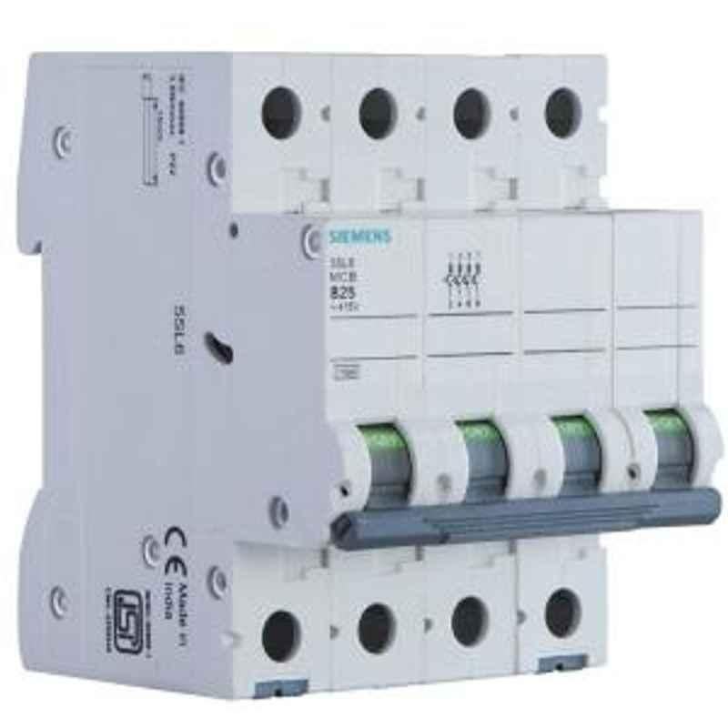 Siemens 5SL64107RC 10 A Four Pole MCB
