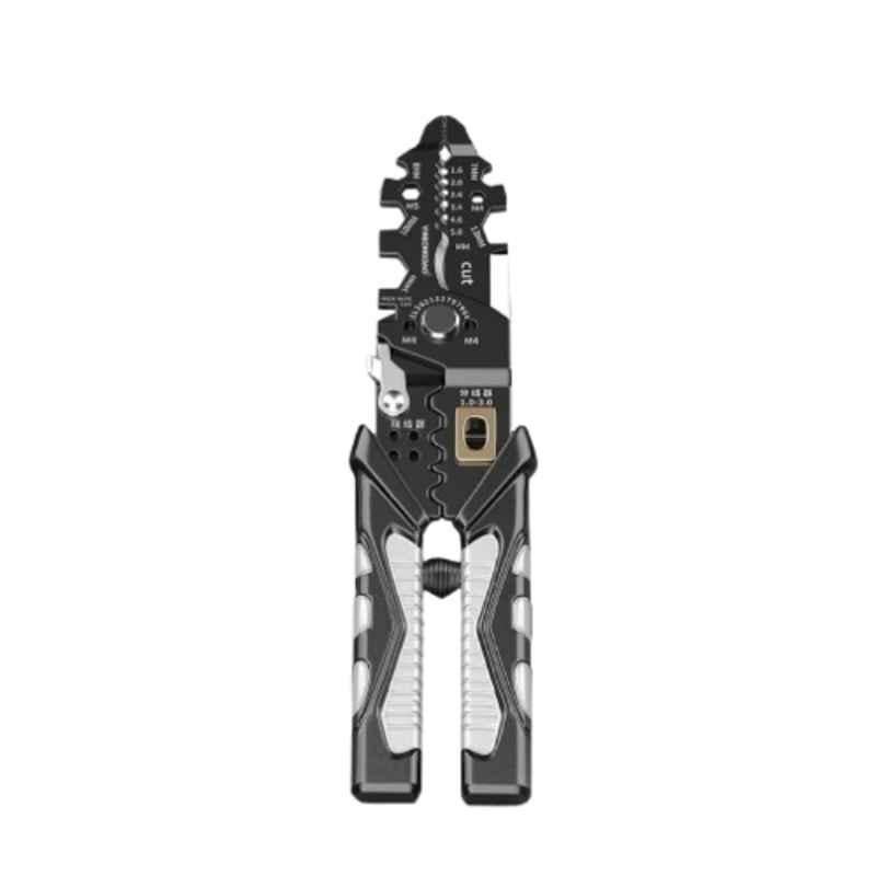 Seahaven 5.5 inch 25-in-1 Stainless Seel Black & Grey Multifunction Wire Stripper