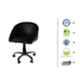 Rose Black Low Back Cafe Stool , 137