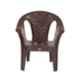 Supreme Grand Globus 120kg Plastic Brown Matte Finish Premium Chair with Arm