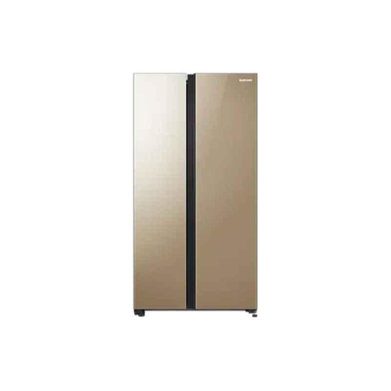 Samsung RS72R50114G/TL 700L Sweet Gold Inverter Frost Free Side By Side Refrigerator