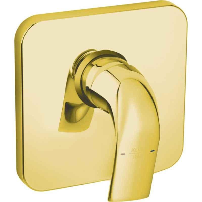 Kludi Rak Swing Gold Concealed Single Lever Shower Mixer Trim Set, RAK16079.GD1