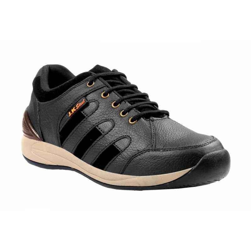 JK Steel JKPI003BK Steel Toe Safety Shoes, Size: 10