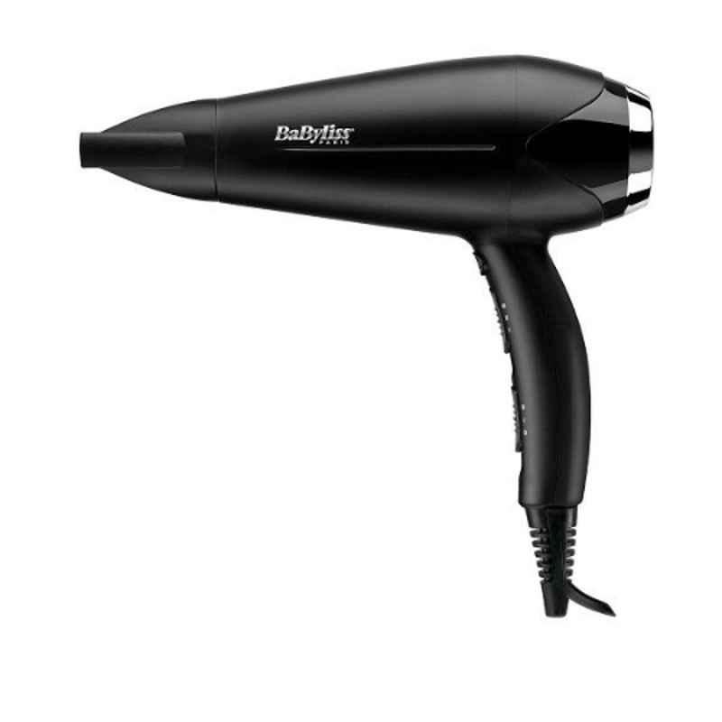 Babyliss 2200W Black Ionic Frizz-Control Hair Dryer, D572DSDE