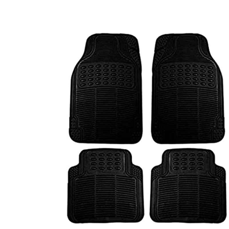 Kozdiko 4 Pcs Black Rubber Car Mat Set for Tata Altroz