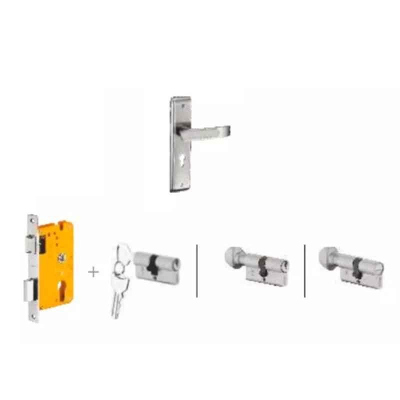 Dorset Dash HL DAS 204.3mm Zinc SC Finish Lock Set with Both 70mm Side Key Cylinder (Pack of 2)