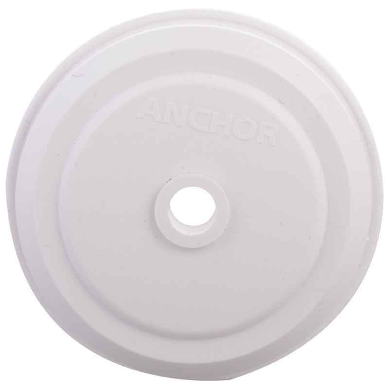 Anchor Penta 6A 2 Plate Polycarbonate White Pilot Ceiling Rose, 39017 (Pack of 20)