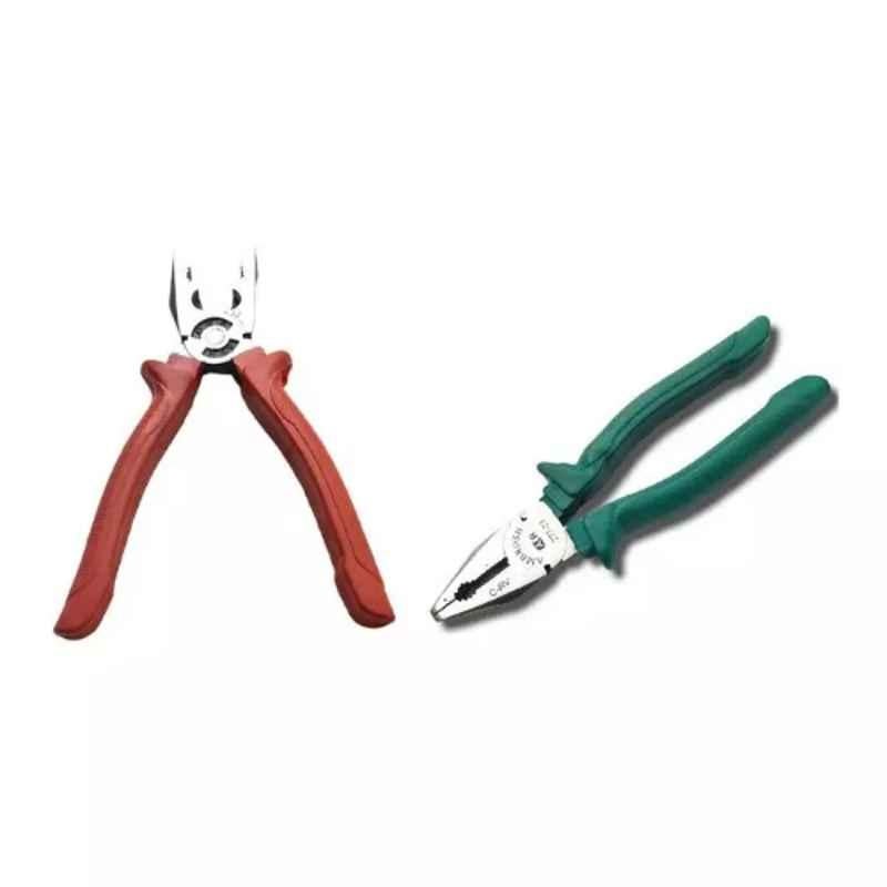 Sky Blue 2 Pcs 7.8 inch Lineman Plier Combo, SBE_PLIER_COMBO_MOD_00900