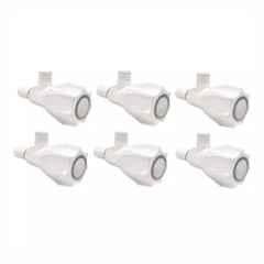 Fastgear Plastic White Chrome Finish Angle Valve, FG2370 (Pack of 6)