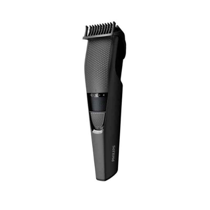 Philips 3000 Series 0.5-10mm Stainless Steel Black Beard Trimmer, BT3208