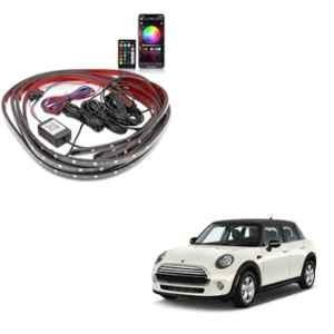 Kozdiko 12V Car Underbody Multicolor LED Strip Light Set with Wireless Remote for Mini Cooper